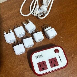 Foval 230W Universal Voltage Converter Power Adapter with International Plug Set